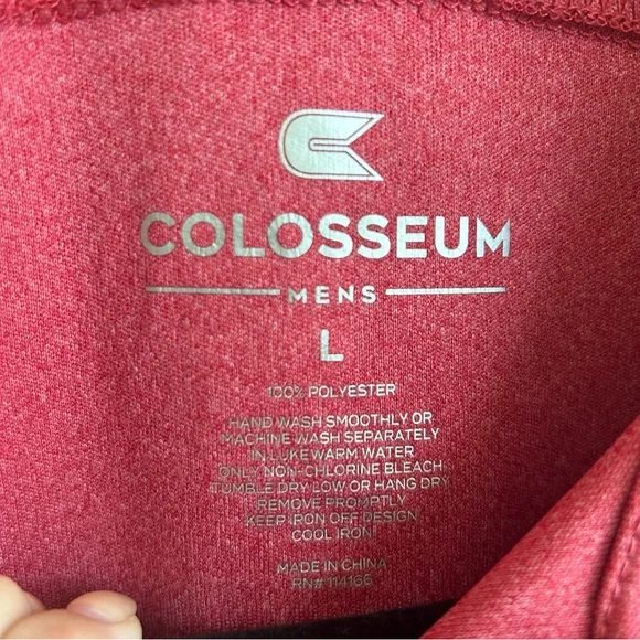 University of Alabama Men’s Colosseum Quarter Zip Pullover L - Picture 3 of 4